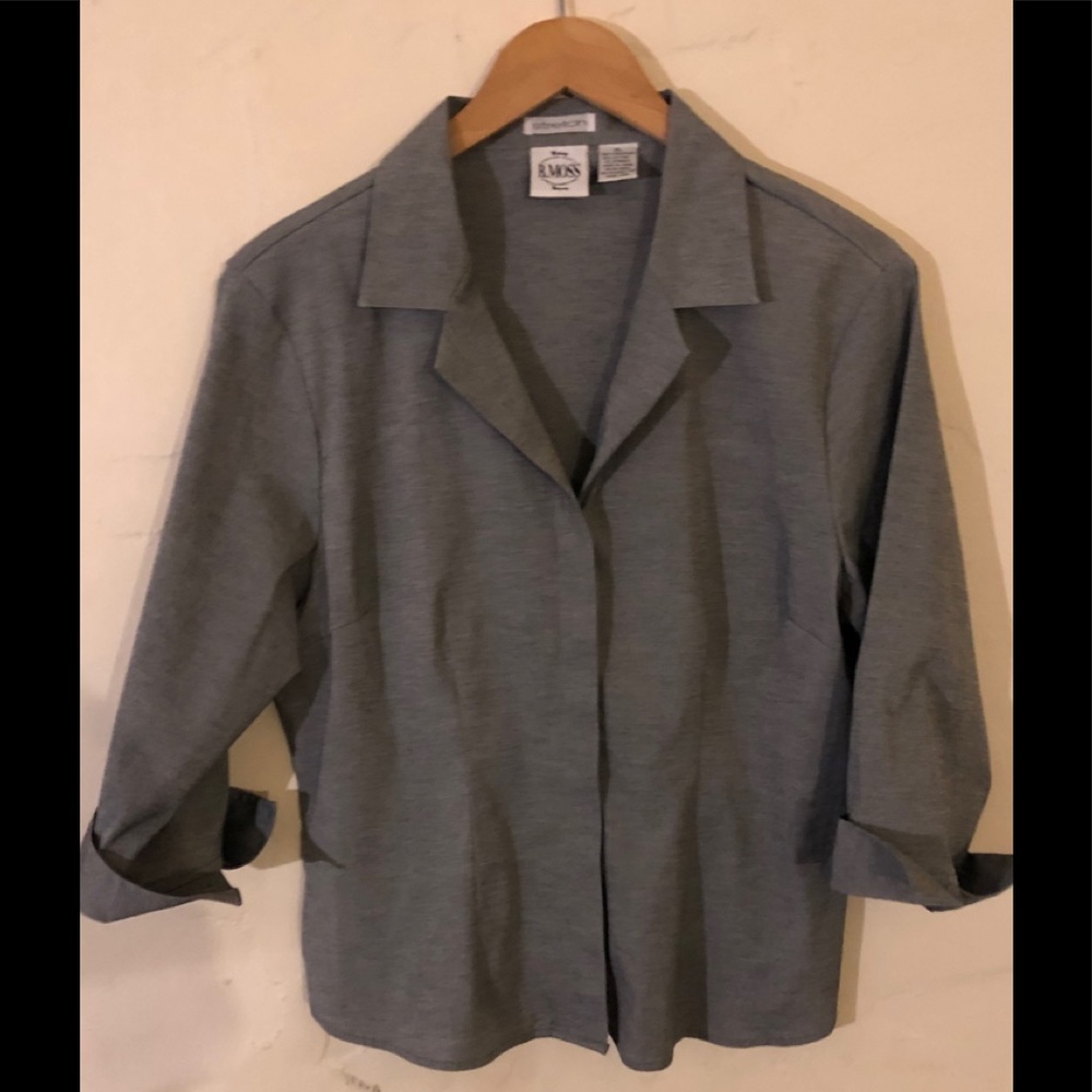 B Moss Button down dress shirt grey size XL